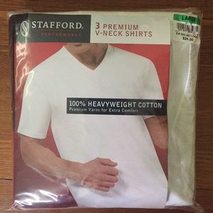 Men’s Stafford V-Neck T-Shirts (3 Pack)